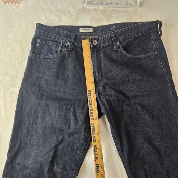 Adriano Goldschmied Jeans Mens 36x34 Black Denim Protege Straight Leg dark - Picture 3 of 13